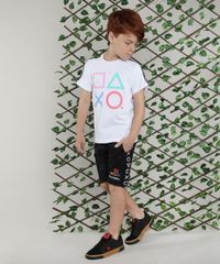 Camiseta-Infantil-PlayStation-Manga-Curta-Branca-9675935-Branco_2