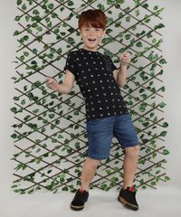 Camiseta-Infantil-PlayStation-com-Bolso-Manga-Curta-Preto-9660948-Preto_2