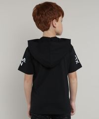Camiseta-Infantil-PlayStation-com-Capuz-Manga-Curta-Preta-9660725-Preto_4