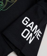 Camiseta-Infantil-PlayStation-com-Capuz-Manga-Curta-Preta-9660725-Preto_6