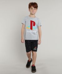Camiseta-Infantil-PlayStation-Manga-Curta-Cinza-Mescla-9630901-Cinza_Mescla_3
