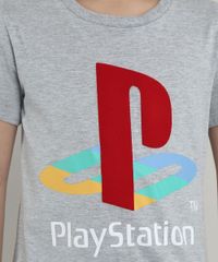 Camiseta-Infantil-PlayStation-Manga-Curta-Cinza-Mescla-9630901-Cinza_Mescla_5