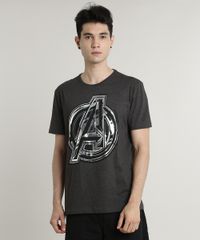 Camiseta-Masculina-Os-Vingadores-Metalizada-Manga-Curta-Gola-Careca-Cinza-Mescla-Escuro-9385097-Cinza_Mescla_Escuro_1