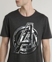 Camiseta-Masculina-Os-Vingadores-Metalizada-Manga-Curta-Gola-Careca-Cinza-Mescla-Escuro-9385097-Cinza_Mescla_Escuro_4
