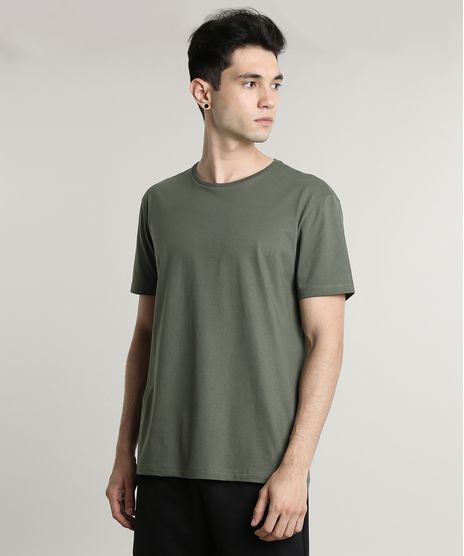 Camiseta-Masculina-Basica-Manga-Curta-Gola-Careca-Verde-Militar-9222311-Verde_Militar_1