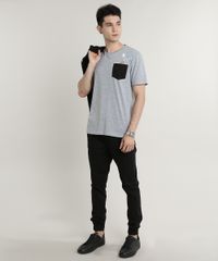 Camiseta-Masculina-Pernalonga-com-Bolso-Manga-Curta-Gola-Careca-Cinza-Mescla-9623020-Cinza_Mescla_3