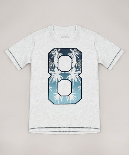 Camiseta-Infantil--8--Tropical-Manga-Curta--Cinza-Mescla-Claro-9678090-Cinza_Mescla_Claro_1