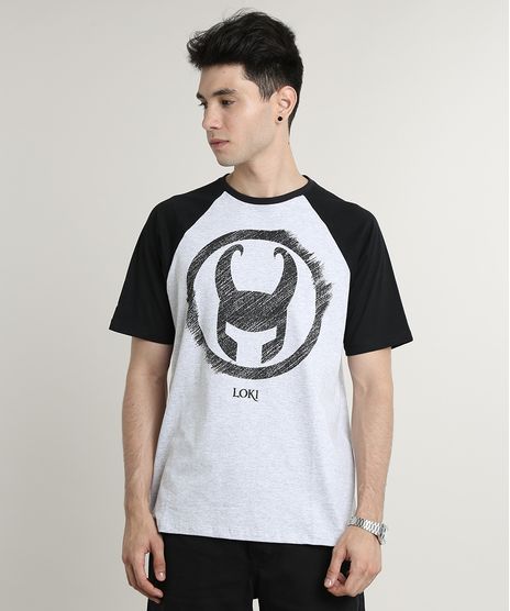 Camiseta-Masculina-Loki-Raglan-Manga-Curta-Gola-Careca-Cinza-Mescla-Claro-9789446-Cinza_Mescla_Claro_1