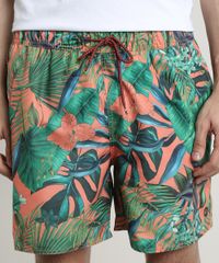Short-Masculino-Estampado-de-Folhagem-com-Bolsos-Laranja-9513686-Laranja_2