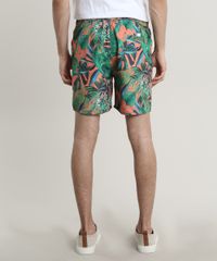 Short-Masculino-Estampado-de-Folhagem-com-Bolsos-Laranja-9513686-Laranja_4