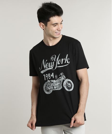 Camiseta-Masculina--New-York--Manga-Curta-Gola-Careca-Preta-9597339-Preto_1