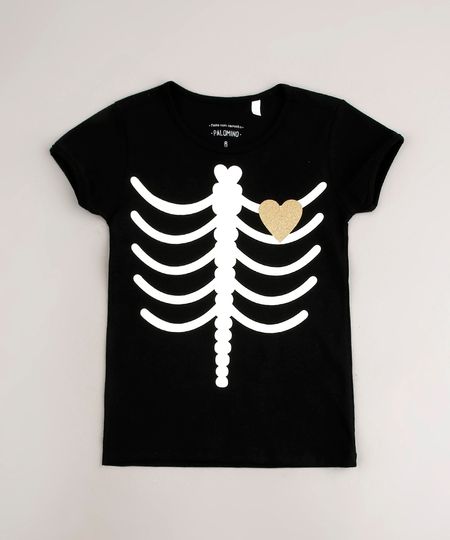 Blusa-Infantil-Esqueleto-Manga-Curta-Preta-9729820-Preto_1