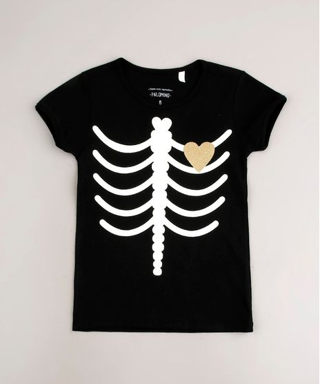 Blusa-Infantil-Esqueleto-Manga-Curta-Preta-9729820-Preto_1