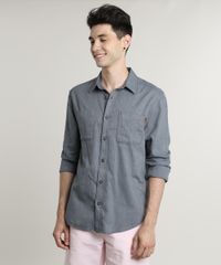 Camisa-Masculina-Tradicional-com-Bolsos-Manga-Longa-Azul-9542576-Azul_1