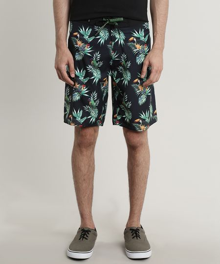 Bermuda-Surf-Masculina-Estampada-Tropical-Preta-9723362-Preto_1