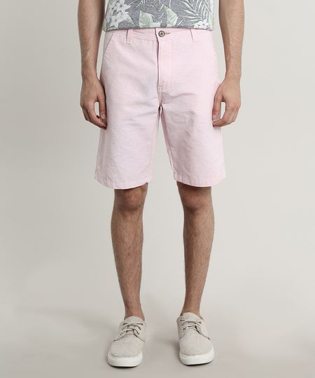 Bermuda-Masculina-Reta-Texturizada-Listrada-Rosa-Claro-9589817-Rosa_Claro_1