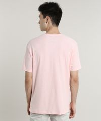 Camiseta-Masculina--Summer-Days--Manga-Curta-Gola-Careca-Rosa-9645373-Rosa_2