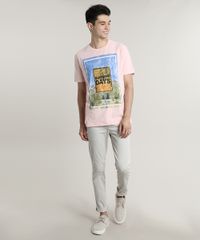 Camiseta-Masculina--Summer-Days--Manga-Curta-Gola-Careca-Rosa-9645373-Rosa_3
