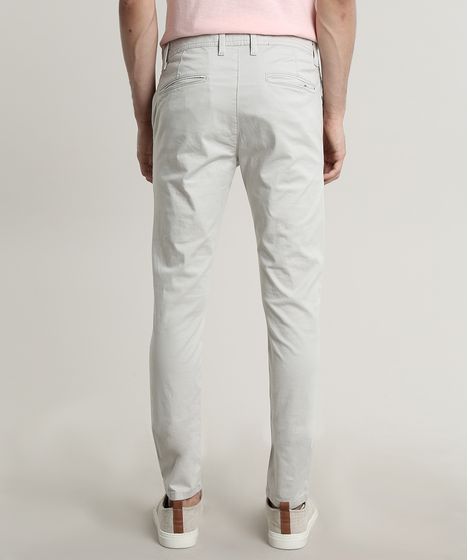 calça sarja masculina clara