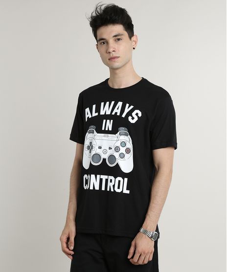 Camiseta-Masculina-PlayStation-Manga-Curta-Gola-Careca-Preta-9631015-Preto_1