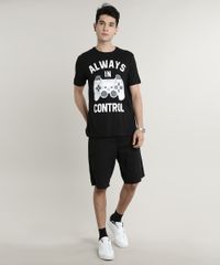 Camiseta-Masculina-PlayStation-Manga-Curta-Gola-Careca-Preta-9631015-Preto_3