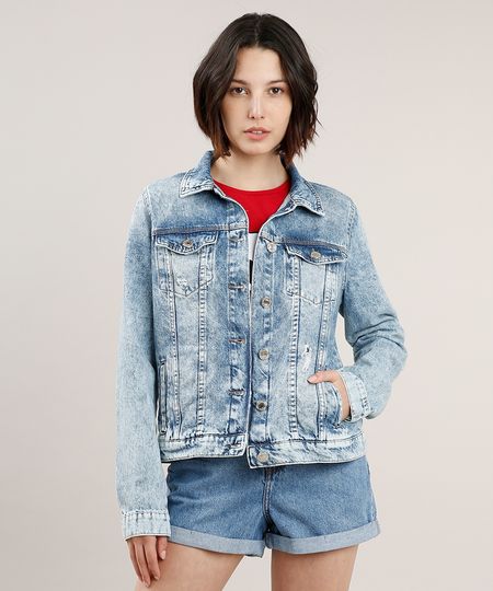 casaco jeans feminino curto