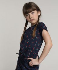 Blusa-Infantil-Estampada-de-Cerejas-com-Amarracao-Manga-Curta-Azul-Marinho-9668932-Azul_Marinho_1