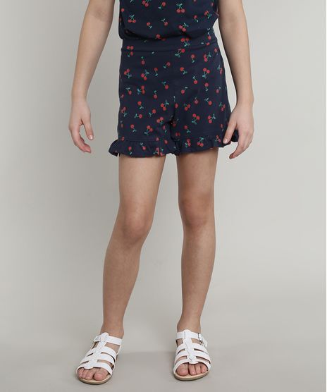 Short-Infantil-Estampado-de-Cerejas-com-Babado-Azul-Marinho-9680217-Azul_Marinho_1