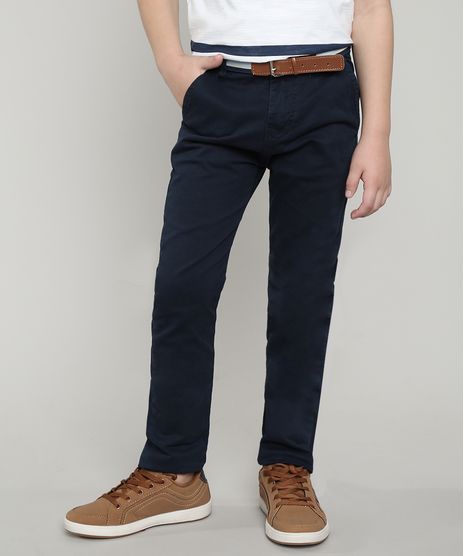 Calca-de-Sarja-Infantil-Slim-com-Cinto-Listrado-Azul-Marinho-9637831-Azul_Marinho_1
