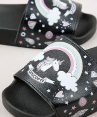 Chinelo-Slide-Infantil-Molekinha-Unicornio-Preto-9709382-Preto_6