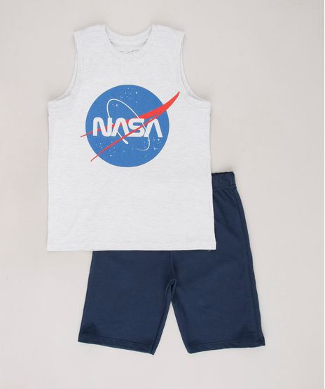 Conjunto-Infantil-Lunar-de-Regata-Cinza-Mescla-Claro---Bermuda-em-Moletom-Azul-Marinho-9758875-Azul_Marinho_1