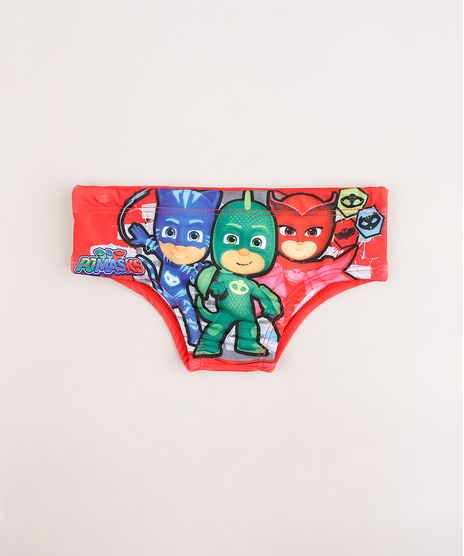 Sunga-Slip-Infantil-Pj-Mask-Estampada-Vermelho-9666930-Vermelho_1