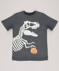 Camiseta-Infantil-Dinossauro-e-Abobora-Manga-Curta-Cinza-Mescla-Escuro-9706613-Cinza_Mescla_Escuro_1