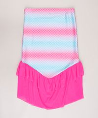 Saia-de-Praia-Infantil-Sereia-Estampada-de-Escamas-com-Protecao-UV50--Rosa-9668234-Rosa_2