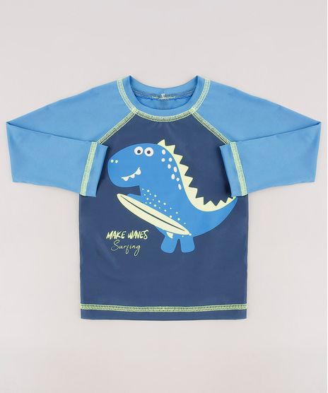 Blusa-de-Praia-Infantil-Dinossauro-Manga-Longa-Azul-9655360-Azul_1