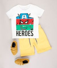 Camiseta-Infantil-Os-Vingadores--Heroes--Manga-Curta-Off-White-9722346-Off_White_3