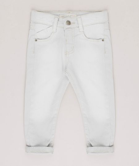 Calca-de-Sarja-Infantil-Skinny-com-Bolsos-Cinza-Claro-9635836-Cinza_Claro_1