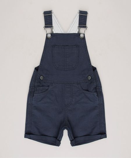 Jardineira-de-Sarja-Infantil-com-Bolsos-Azul-Marinho-9635833-Azul_Marinho_1