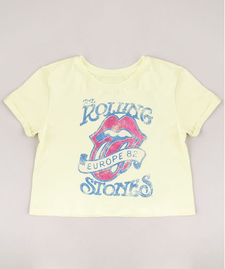 Blusa-Infantil-Cropped-Ampla-Rolling-Stones-Manga-Curta-Amarelo-Claro-9753350-Amarelo_Claro_1
