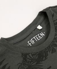 Camiseta-Infantil-Estampada-de-Folhagem-Manga-Curta--Chumbo-9722001-Chumbo_4