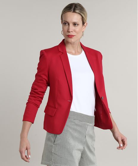 Blazer-Feminino-Basico-com-Bolsos-e-Botao-Vermelho-9658958-Vermelho_1