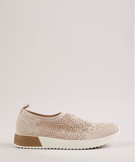 Tenis-Feminino-Modare-Ultra-Conforto-Running-em-Croche-Bege-Claro-9714623-Bege_Claro_1