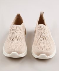 Tenis-Feminino-Modare-Ultra-Conforto-Running-em-Croche-Bege-Claro-9714623-Bege_Claro_4