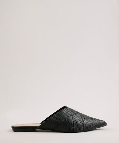 Mule-Feminino-Via-Uno-Bico-Fino-Texturizado-Preto-9683029-Preto_1