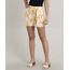 Short-Feminino-Estampado-de-Coqueiros-em-Linho-com-Bolsos-e-Faixa-para-Amarrar-Mostarda-9637740-Mostarda_1