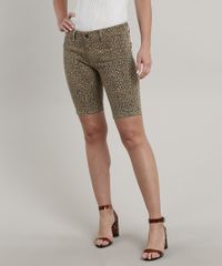 Bermuda-de-Sarja-Feminina-Ciclista-Estampada-Animal-Print-Onca-Bege-9691581-Bege_1