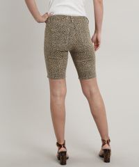Bermuda-de-Sarja-Feminina-Ciclista-Estampada-Animal-Print-Onca-Bege-9691581-Bege_2