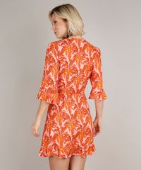 Vestido-Feminino-Curto-Envelope-Estampado-de-Folhagem-Manga-3-4-Rosa-9645434-Rosa_2 Vestido-Feminino-Curto-Envelope-Estampado-de-Folhagem-Manga-3-4-Rosa-9645434-Rosa_2