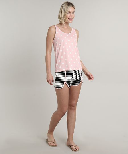 Pijama-Feminino-Estampado-de-Poa-e-Listrado-Regata-Rosa-9603806-Rosa_1