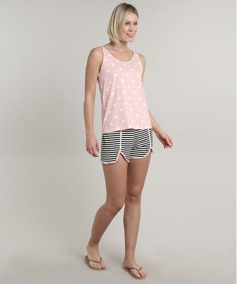 Pijama-Feminino-Estampado-de-Poa-e-Listrado-Regata-Rosa-9603806-Rosa_1